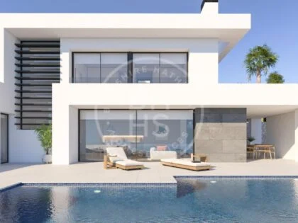 Villa moderna con piscina privada e impresionantes vistas al mar en Cumbre del Sol