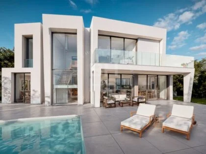 Moderna Villa Mediterránea con Vistas Panorámicas en Buena Vista