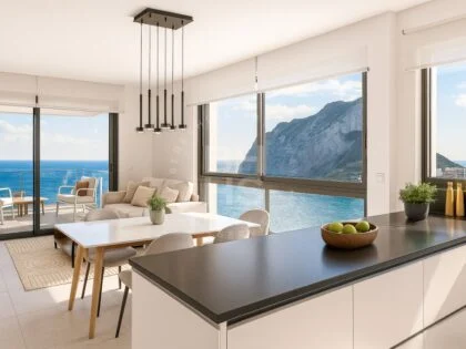 Encantador Apartamento de 1 Dormitorio con Vistas al Mar en Calpe - Confort Costero en la Playa de La Fossa