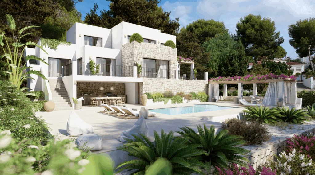 Villa moderna de lujo en Moraira - Un refugio mediterráneo contemporáneo