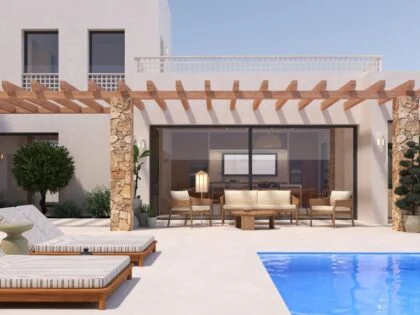 Exquisita villa de estilo ibicenco: diseño impresionante