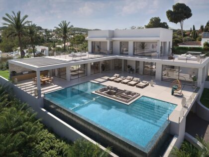 Villa de lujo en construcción con vistas panorámicas en Jávea