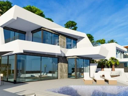 La maravilla panorámica de Calpe: una villa moderna con impresionantes vistas al mar y al Peñón de Ifach