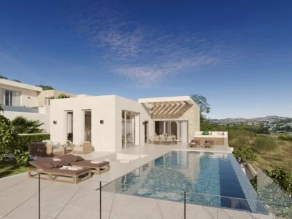 Exclusiva villa contemporánea de lujo con piscina infinita