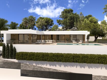 Villa contemporánea de 3 dormitorios en Calpe con piscina de 10 m
