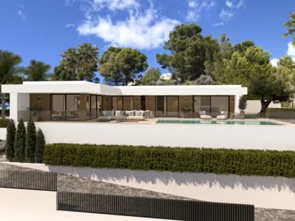 Villa contemporánea de 3 dormitorios en Calpe con piscina de 10 m