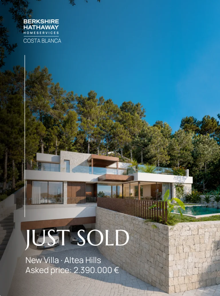 Verkochte nieuwbouwvilla in Altea Hills