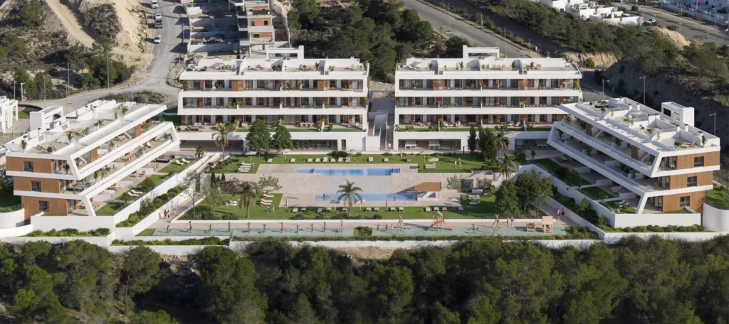 SonneFinestrat en Finestrat — vista general del residencial (infografía)
