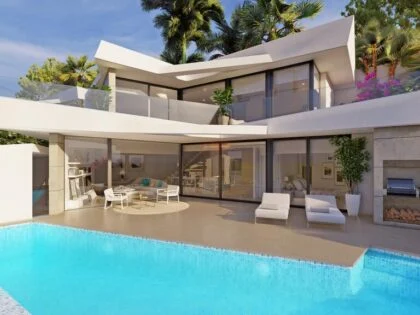Villa moderna y elegante en Cumbre del Sol: Un santuario de diseño y confort
